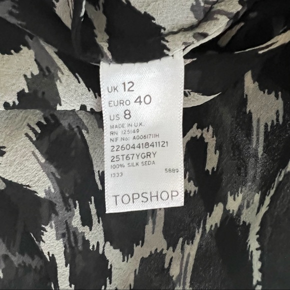 Topshop Cropped Animal Print Cami - Picture 4 of 4